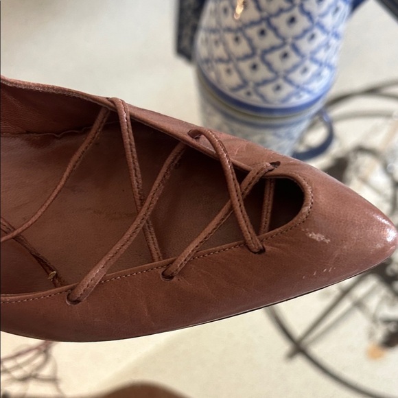 Allure Women's Tan Lace-Up Heels - Picture 6 of 10